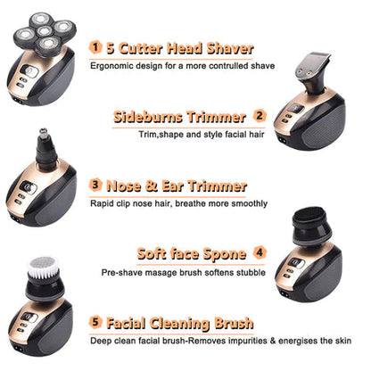 Ultimate Grooming Tool | Waterproof 5-in-1 Shaver