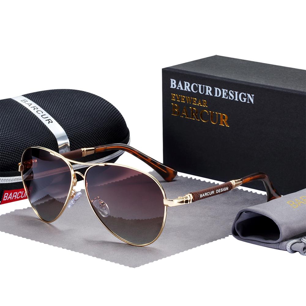 Pilot Sunglasses with Polarized Gradient Mirror Lenses in Titanium Alloy