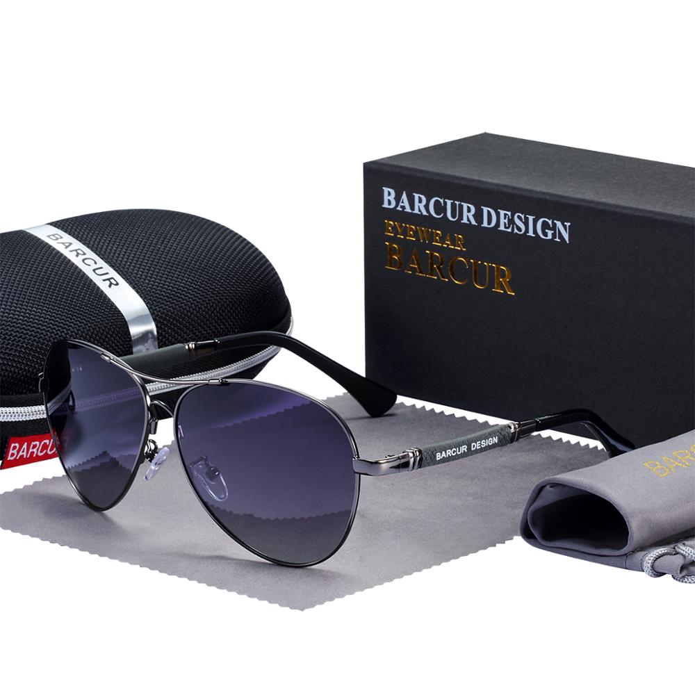 Pilot Sunglasses with Polarized Gradient Mirror Lenses in Titanium Alloy
