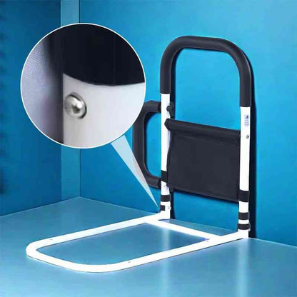 Adjustable Bedside Supports for Seniors with Anti-Slip and Storage Compartment