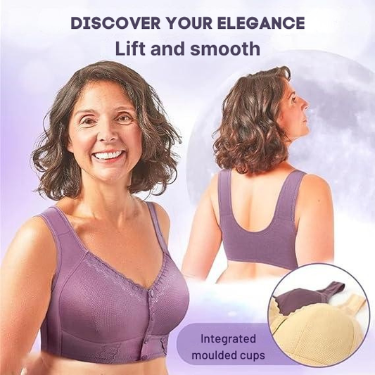 ComfortLift Front Closure Cotton Bra for Effortless Wear