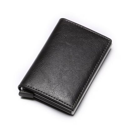 Compact Card Holder in Stylish Aluminum Design