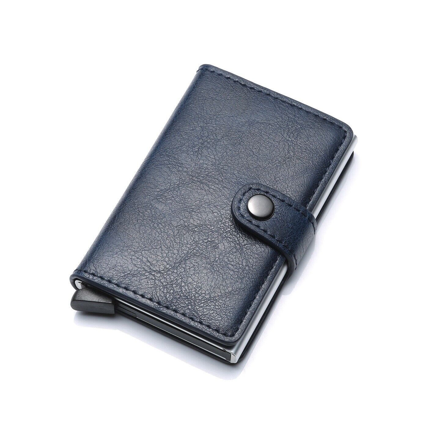 Compact Card Holder in Stylish Aluminum Design