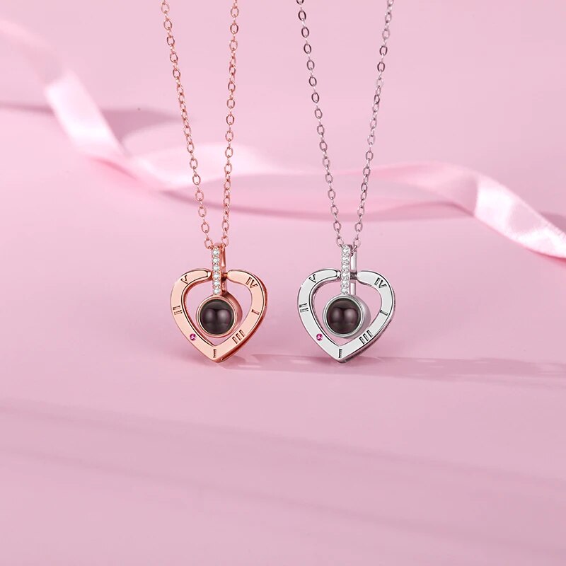 Roman Necklace | Eternal Rose and Heart Pendant | Luxurious Gift Set