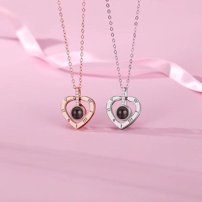 Roman Necklace | Eternal Rose and Heart Pendant | Luxurious Gift Set