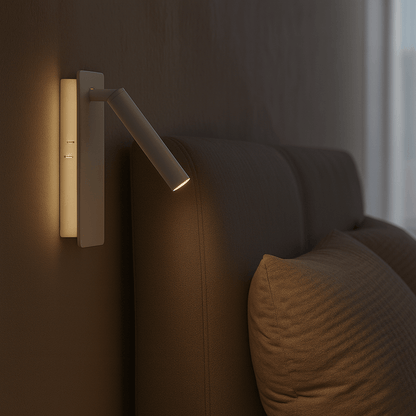 Contemporary LED Nightstand Lamp with Adjustable Light Angles