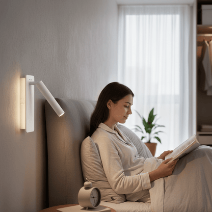 Contemporary LED Nightstand Lamp with Adjustable Light Angles