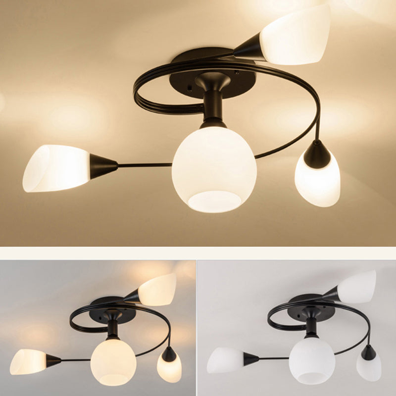 Floral Design Ceiling Lights in Scandinavian Style