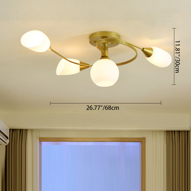 Floral Design Ceiling Lights in Scandinavian Style