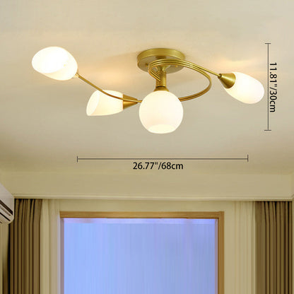 Floral Design Ceiling Lights in Scandinavian Style