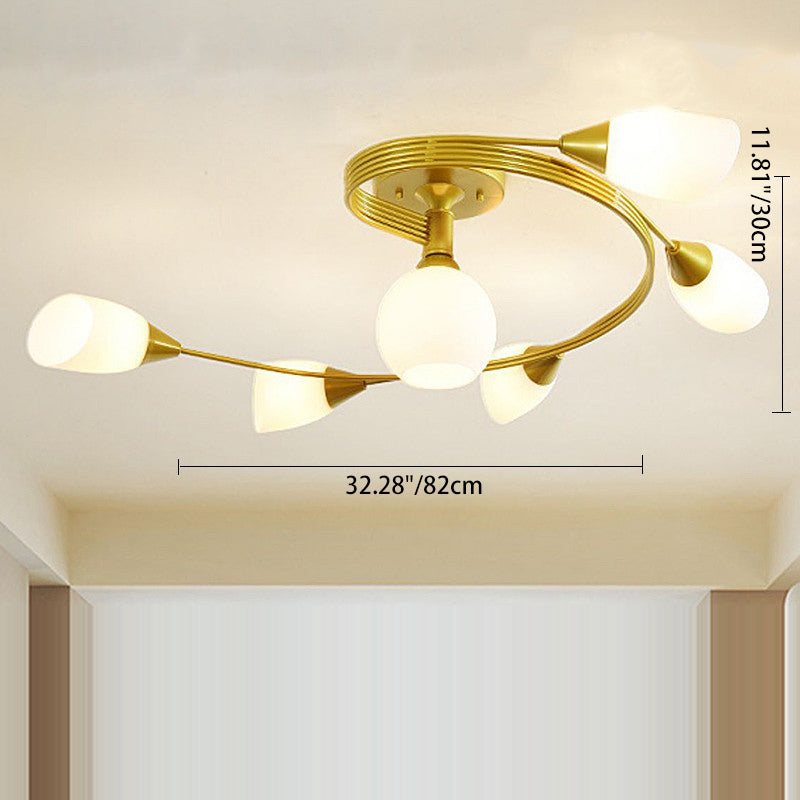 Floral Design Ceiling Lights in Scandinavian Style