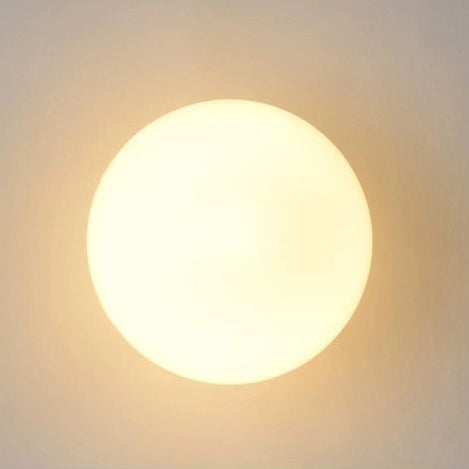 Soft Ambient Light Orb Glass Wall Fixture – Minimalist Design