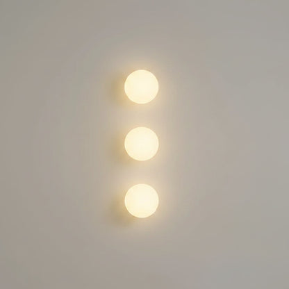 Soft Ambient Light Orb Glass Wall Fixture – Minimalist Design
