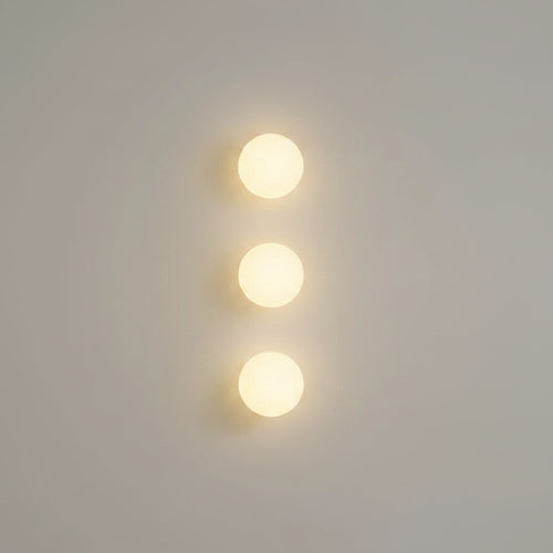 Soft Ambient Light Orb Glass Wall Fixture – Minimalist Design