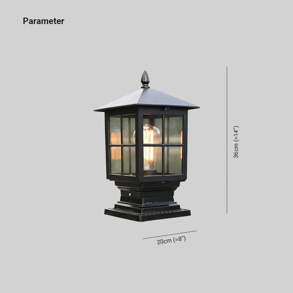 Traditional Flush-Mount Lantern for Outdoor Lighting