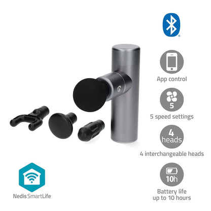 Compact Wireless Deep Tissue Massager with 5 Speed Settings