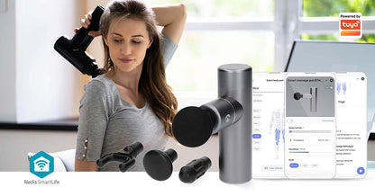Compact Wireless Deep Tissue Massager with 5 Speed Settings