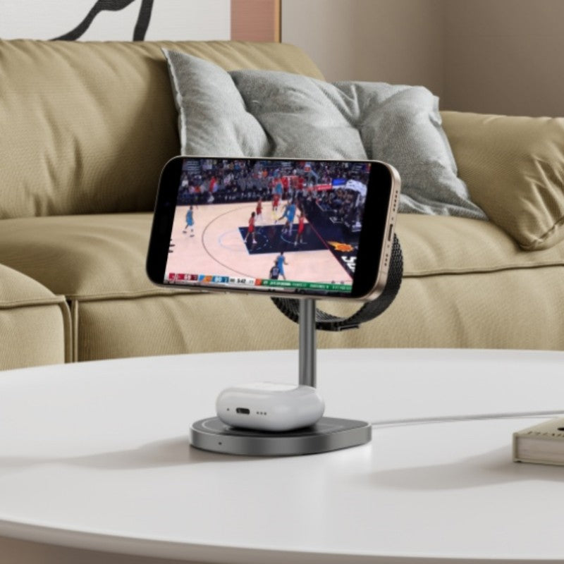 3-in-1 Magnetic Wireless Charger in Basketball Design
