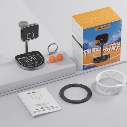 3-in-1 Magnetic Wireless Charger in Basketball Design