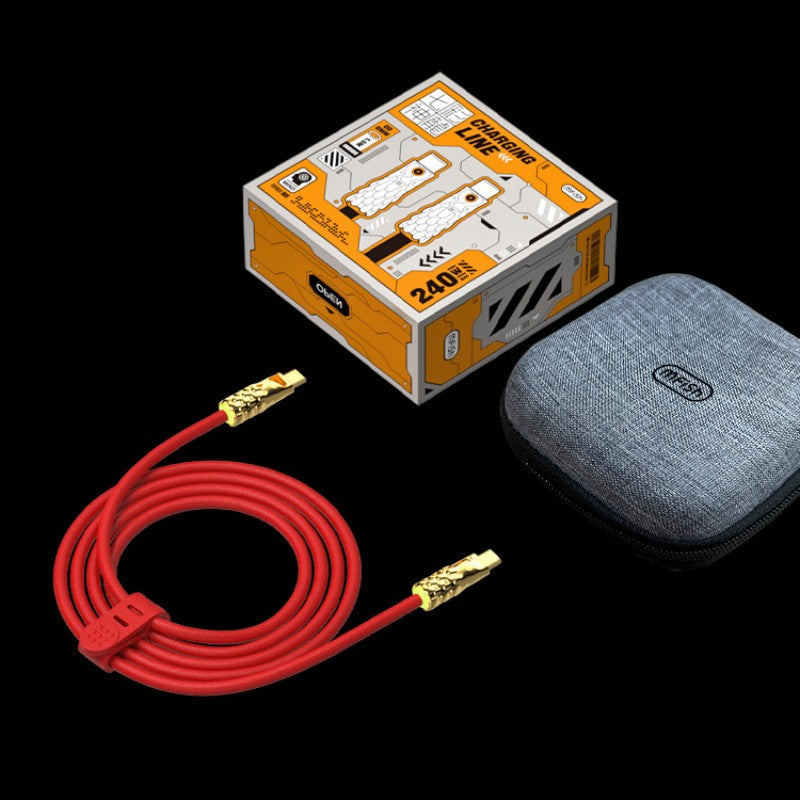 Fast Charging Data Cable with Built-in Breathing Light - Liquid Silicone