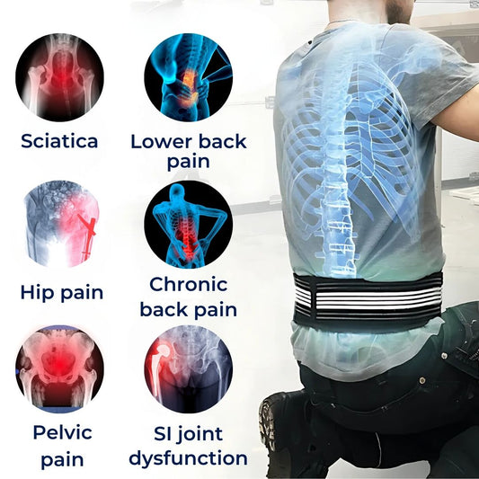 Adjustable Lumbar Support Belt for Lower Back Pain Relief and Posture