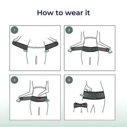 Adjustable Lumbar Support Belt for Lower Back Pain Relief and Posture