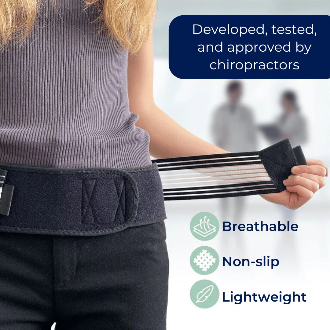 Adjustable Lumbar Support Belt for Lower Back Pain Relief and Posture