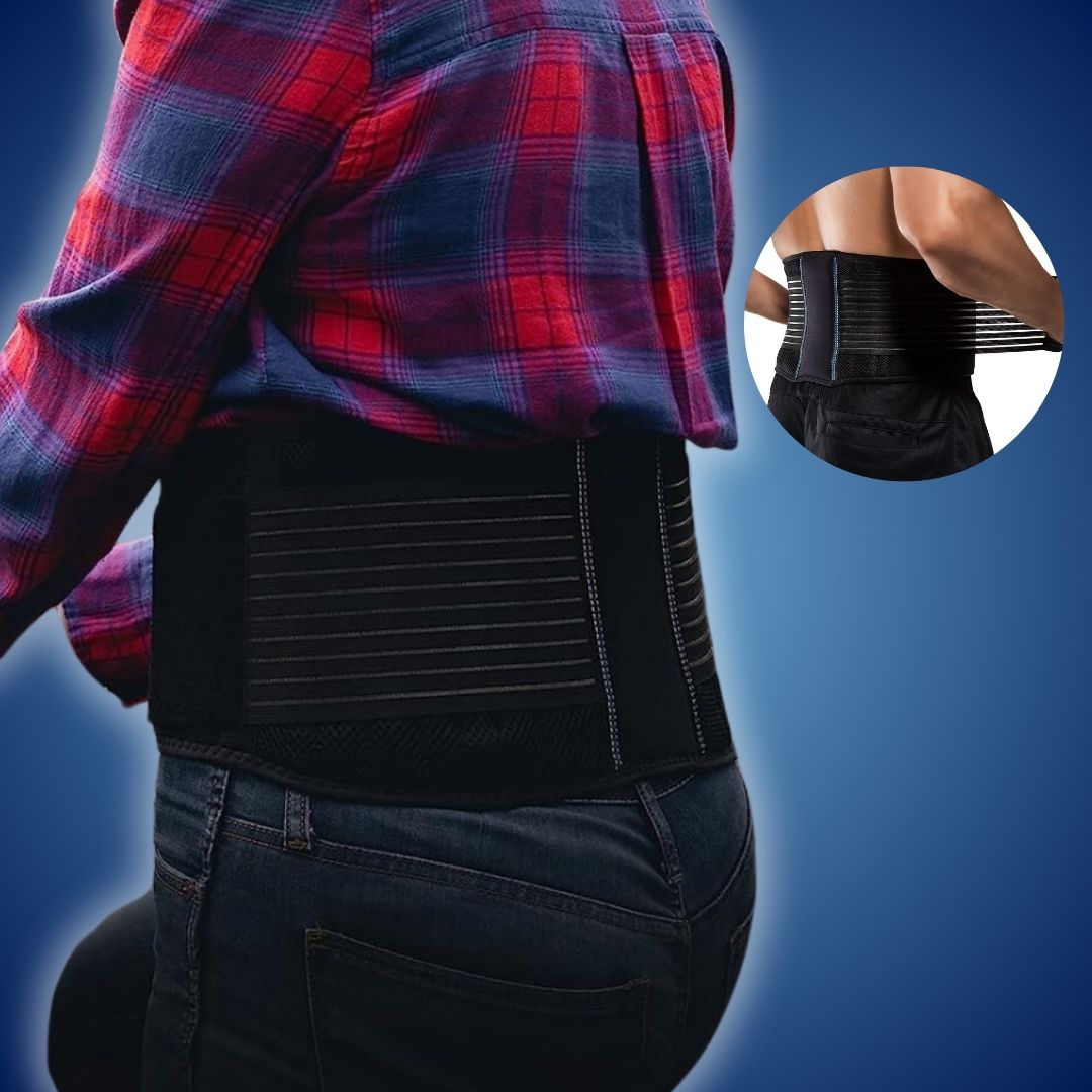 Back Pain Relief Belt for Compression Support - Lower Back Strain & Posture