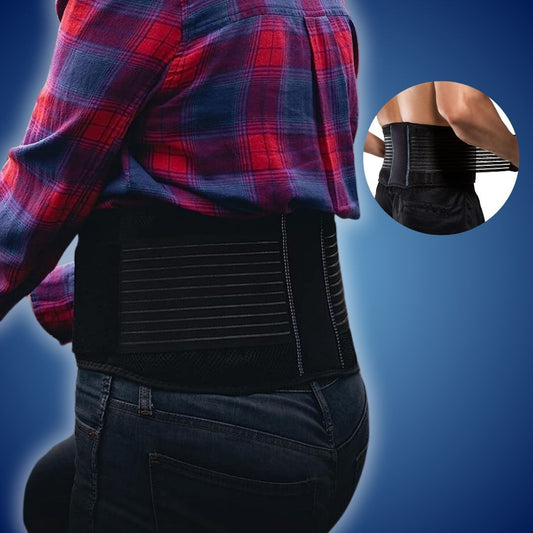 Back Pain Relief Belt for Compression Support - Lower Back Strain & Posture