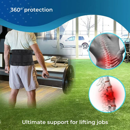 Back Pain Relief Belt for Compression Support - Lower Back Strain & Posture