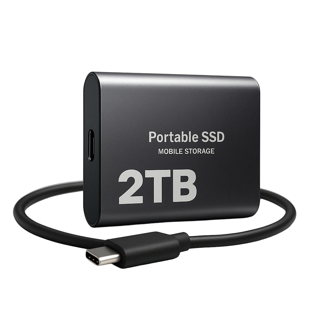 Portable External SSD Storage USB-C 1050MB/s High Speed