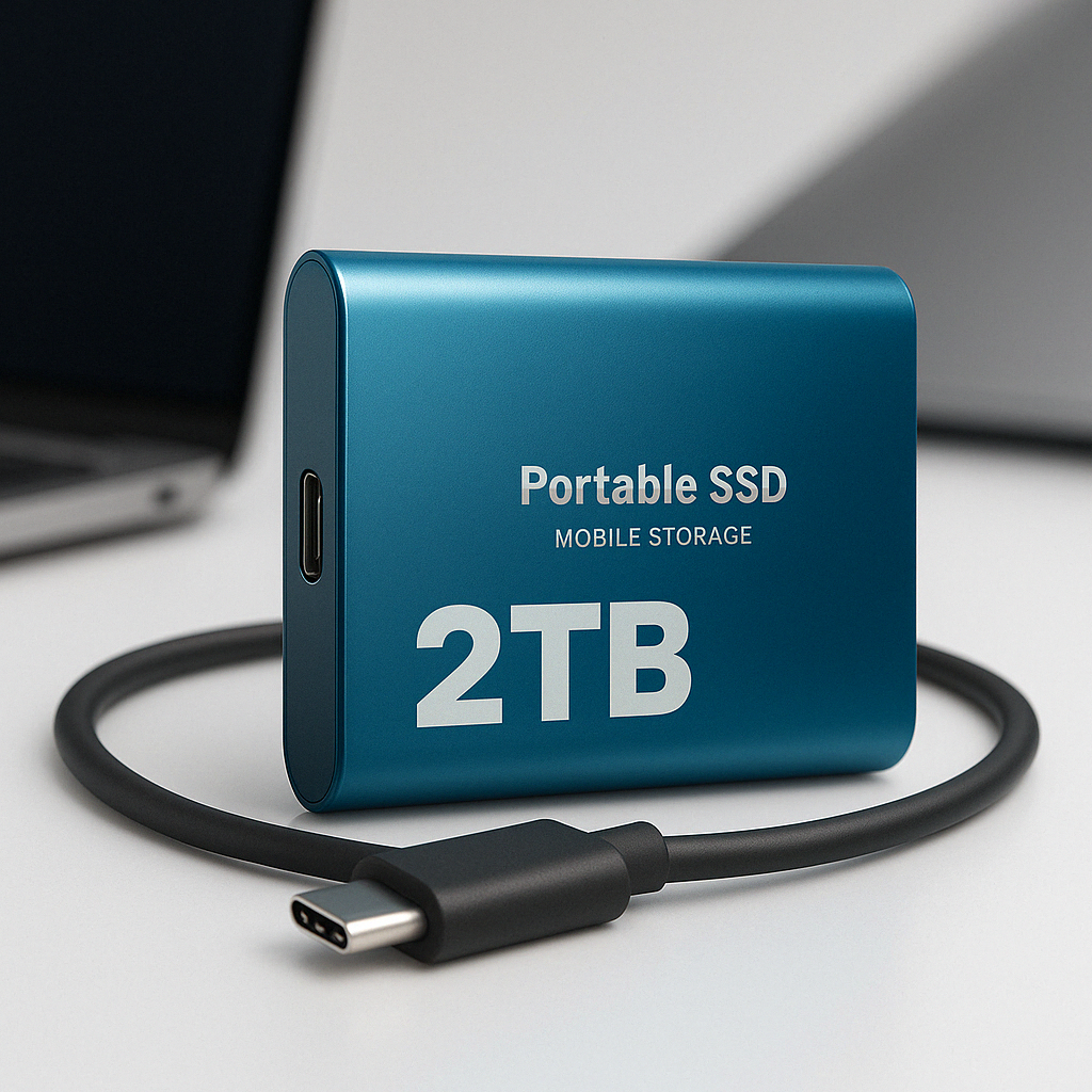 Portable External SSD Storage USB-C 1050MB/s High Speed