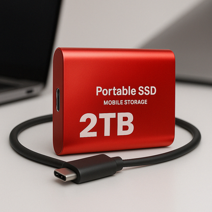 Portable External SSD Storage USB-C 1050MB/s High Speed
