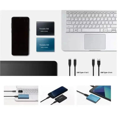 Portable External SSD Storage USB-C 1050MB/s High Speed