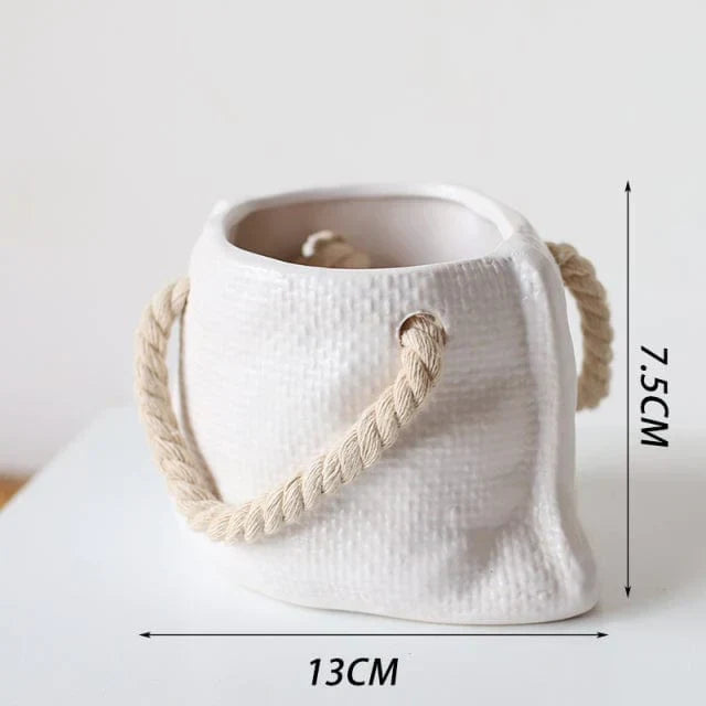 Decorative Plant Pots in Bag Shape