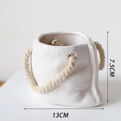 Decorative Plant Pots in Bag Shape