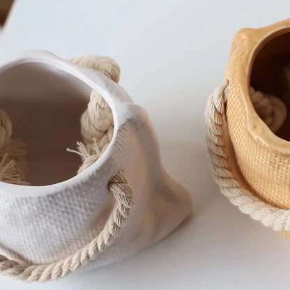 Decorative Plant Pots in Bag Shape