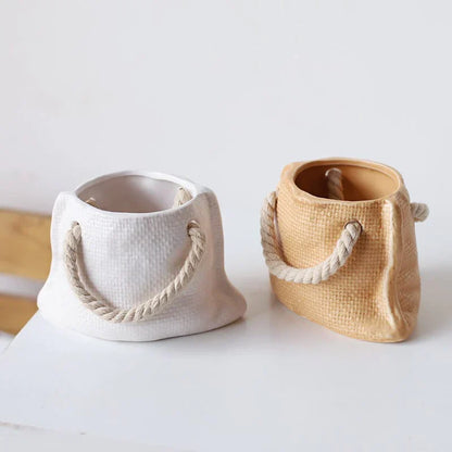 Decorative Plant Pots in Bag Shape