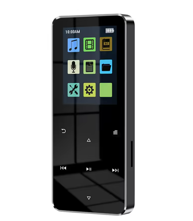 MP3 Player with 2.4-Inch HD Display, FM Radio, and Integrated Speaker