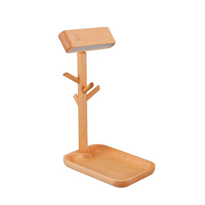 Table Lamp with Adjustable Height and Integrated Storage Space
