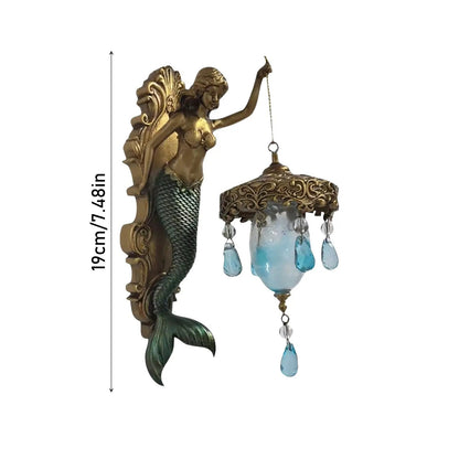 Baroque Mermaid Wall Lamp – Artistic Maritime Lighting for Elegant Spaces