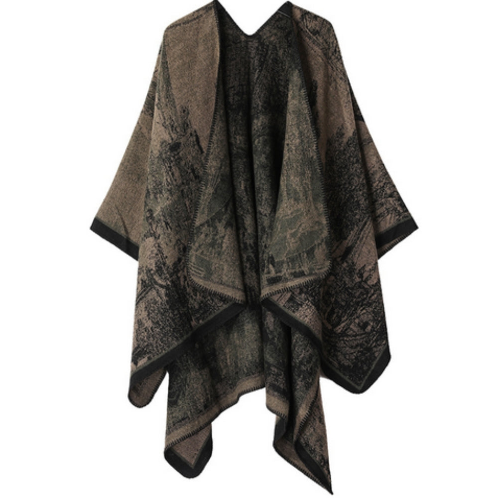 Artistic Vintage-Inspired Unisex Wrap Shawl