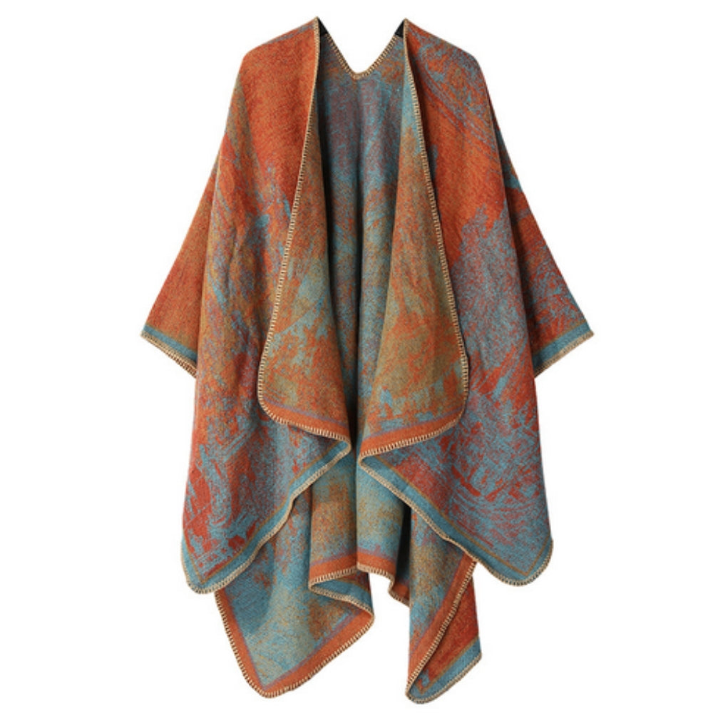 Artistic Vintage-Inspired Unisex Wrap Shawl