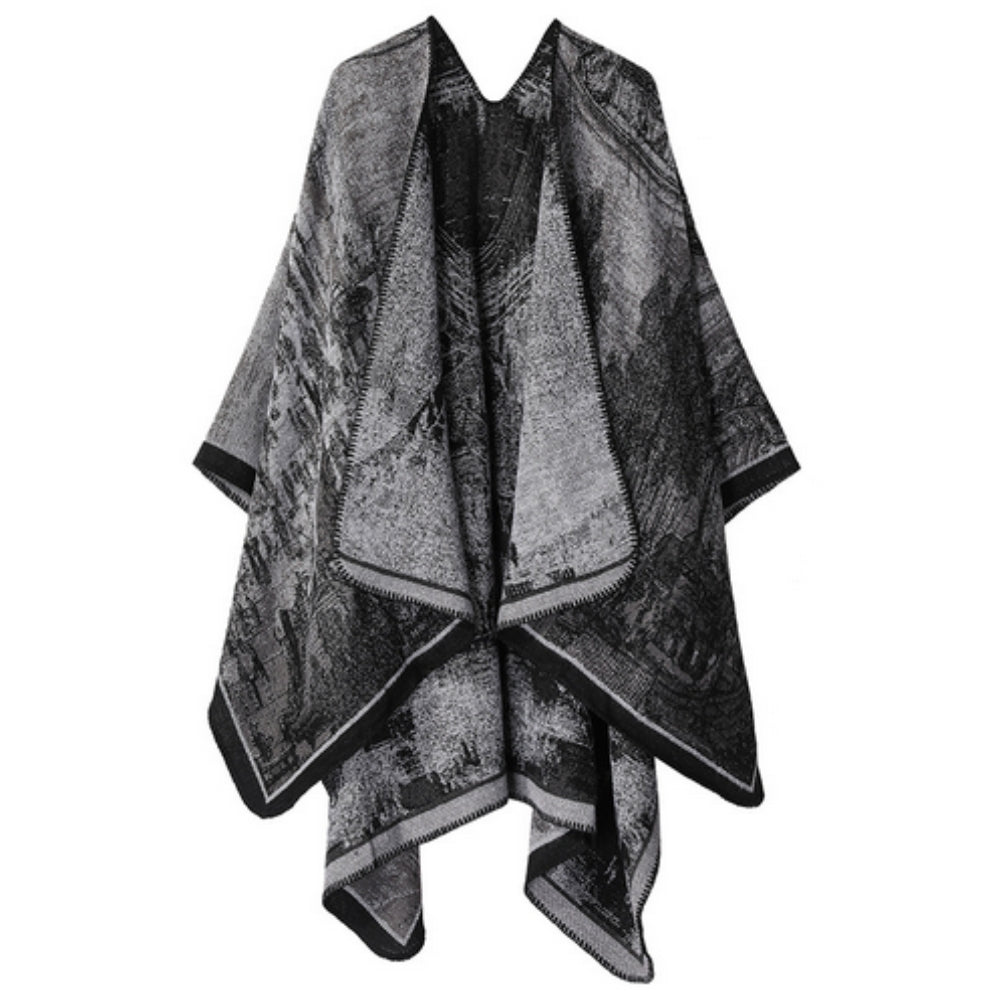 Artistic Vintage-Inspired Unisex Wrap Shawl