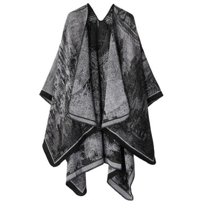 Artistic Vintage-Inspired Unisex Wrap Shawl