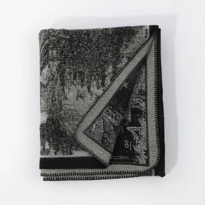 Artistic Vintage-Inspired Unisex Wrap Shawl