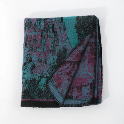 Artistic Vintage-Inspired Unisex Wrap Shawl