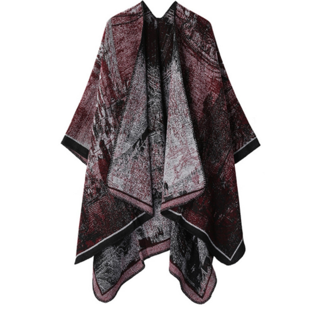 Artistic Vintage-Inspired Unisex Wrap Shawl