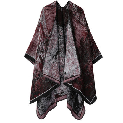 Artistic Vintage-Inspired Unisex Wrap Shawl