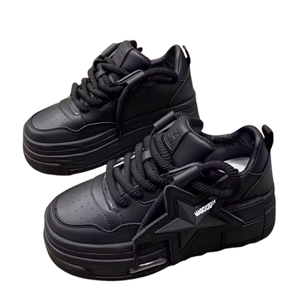 Women's Fashion Sneakers with Elevated Platform Design